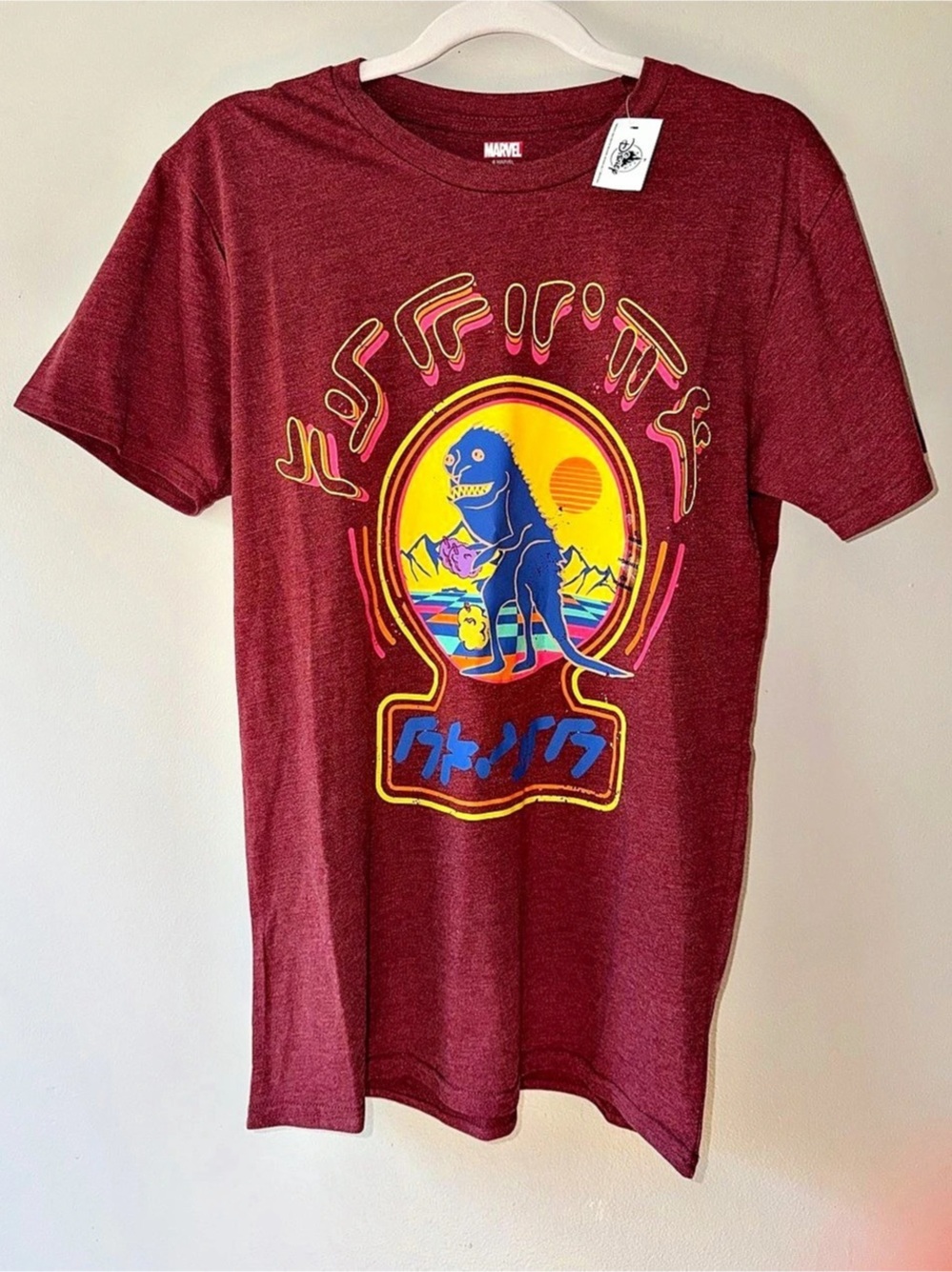 Marvel Disney Parks Guardians of the Galaxy Graphic T-Shirt Burgundy Size Small